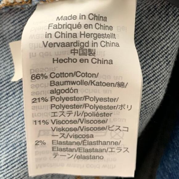 Madewell Skinny Bib Overalls in Santiago Wash Stretch Womens XS - Picture 13 of 14